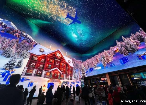 伦敦使用16K LED屏打造圣诞倒数日历