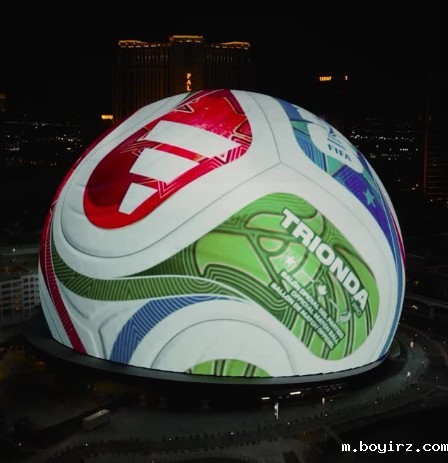 阿迪达斯在Sphere上揭晓2026世界杯比赛用球，一场从“球”到球的视觉盛宴