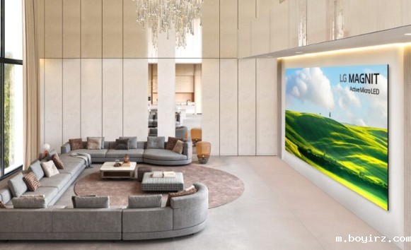 LG发布全新一代MAGNIT主动矩阵技术Micro LED家庭影院屏，实现单像素点精准色彩控制